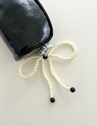 Vivid Ribbon Keyring Bead Bag Keyholder