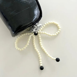 Vivid Ribbon Keyring Bead Bag Keyholder