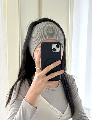 Hairband Striped Flower Knit Bandana Turban Unisex