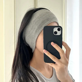 Hairband Striped Flower Knit Bandana Turban Unisex