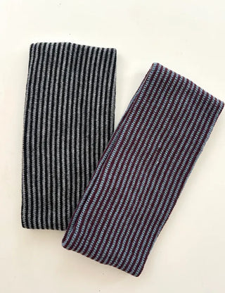 Hairband Striped Flower Knit Bandana Turban Unisex