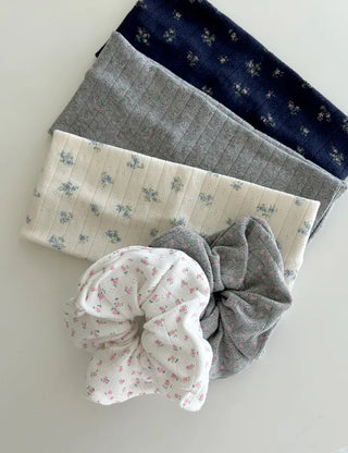 Hairband Striped Flower Knit Bandana Turban Unisex