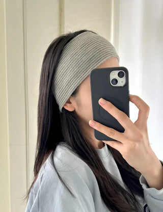 Hairband Striped Flower Knit Bandana Turban Unisex