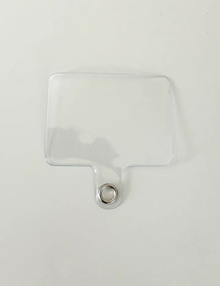 Aurora Heart Bead Keyholder Transparent Phone Strap Keyring