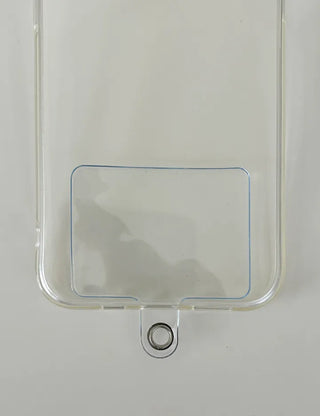 Aurora Heart Bead Keyholder Transparent Phone Strap Keyring