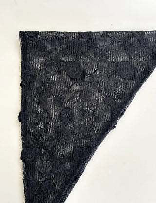 Bandana Hairband Flower Mesh Triangle Spring Kerchief Mary Shop