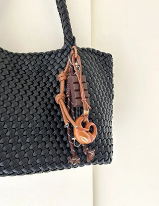 Keyholder Set Pretzel Chocolate Bag Keyring Bag Charm