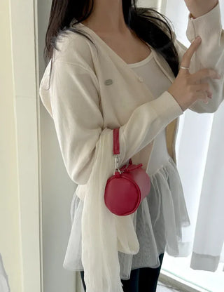 Cotton Spring Cardigan V-neck Knit Basic Merry Shop