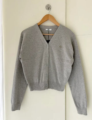 Cotton Spring Cardigan V-neck Knit Basic Merry Shop