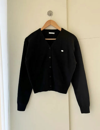 Cotton Spring Cardigan V-neck Knit Basic Merry Shop