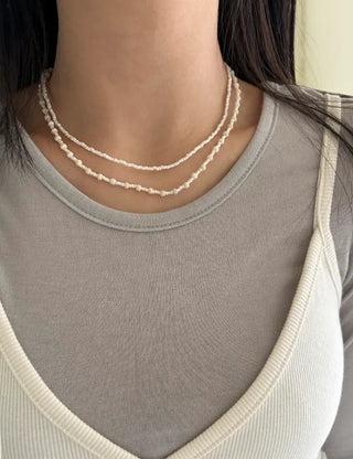 Beaded Wooden Necklace Summer Women's Layered