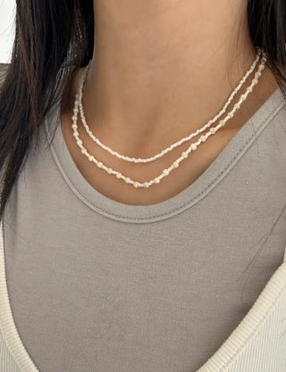 Beaded Wooden Necklace Summer Women's Layered