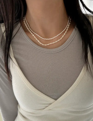 Beaded Wooden Necklace Summer Women's Layered