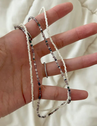 Beaded Wooden Necklace Summer Women's Layered