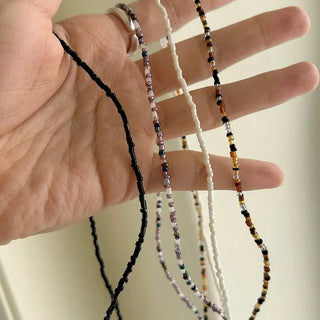 Beaded Wooden Necklace Summer Women's Layered