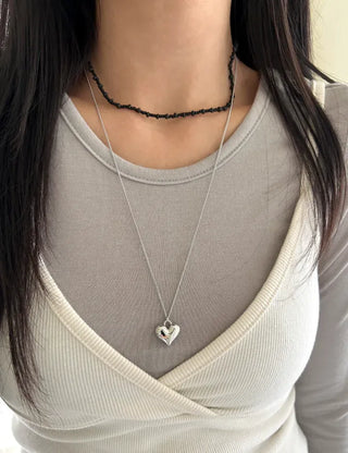 Beaded Wooden Necklace Summer Women's Layered