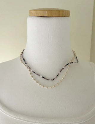 Beaded Wooden Necklace Summer Women's Layered