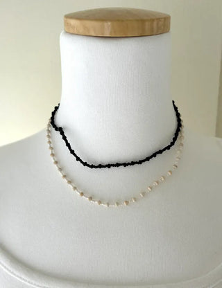 Beaded Wooden Necklace Summer Women's Layered
