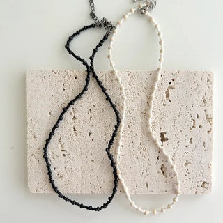 Beaded Wooden Necklace Summer Women's Layered