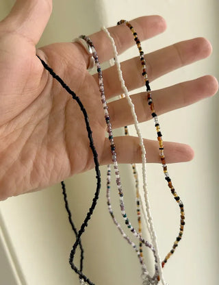 Beaded Wooden Necklace Summer Women's Layered