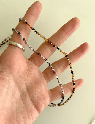 Beaded Wooden Necklace Summer Women's Layered