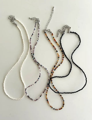 Beaded Wooden Necklace Summer Women's Layered