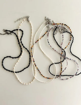 Beaded Wooden Necklace Summer Women's Layered