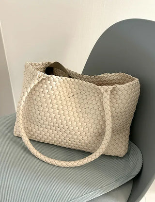 Weaving bag shoulder bag keyring inner bag set Bobusang large bag