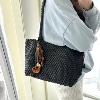 Weaving bag shoulder bag keyring inner bag set Bobusang large bag