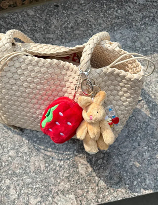 Weaving bag shoulder bag keyring inner bag set Bobusang large bag