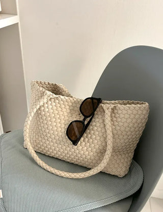 Weaving bag shoulder bag keyring inner bag set Bobusang large bag