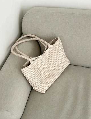 Weaving bag shoulder bag keyring inner bag set Bobusang large bag