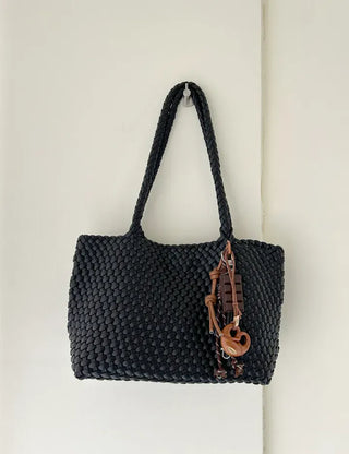 Weaving bag shoulder bag keyring inner bag set Bobusang large bag