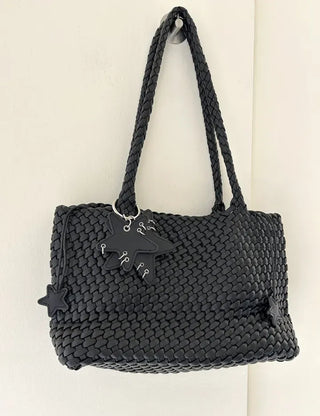 Weaving bag shoulder bag keyring inner bag set Bobusang large bag