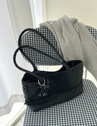 Weaving bag shoulder bag keyring inner bag set Bobusang large bag
