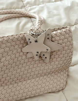Weaving bag shoulder bag keyring inner bag set Bobusang large bag