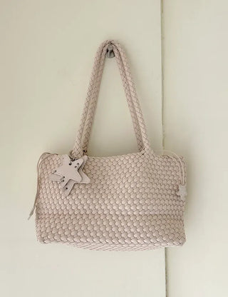 Weaving bag shoulder bag keyring inner bag set Bobusang large bag