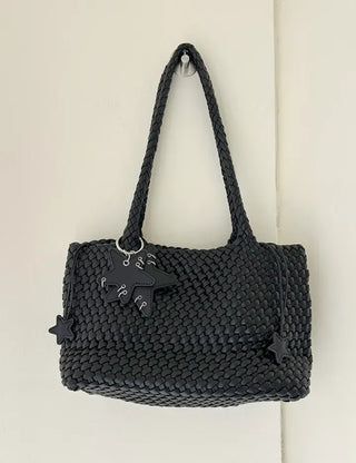 Weaving bag shoulder bag keyring inner bag set Bobusang large bag