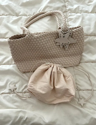 Weaving bag shoulder bag keyring inner bag set Bobusang large bag
