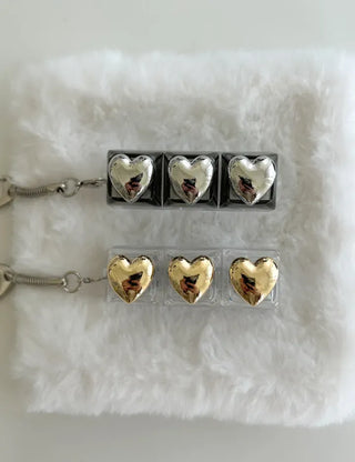 Metal Heart Keycap Keyholder Keyring Bag Charm