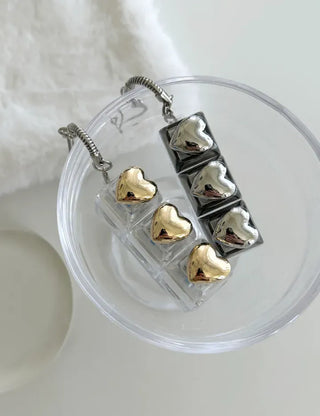 Metal Heart Keycap Keyholder Keyring Bag Charm