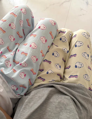 Polly Snoopy Pajama Pants Unisex Homewear Pajamas Couple