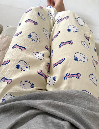 Polly Snoopy Pajama Pants Unisex Homewear Pajamas Couple