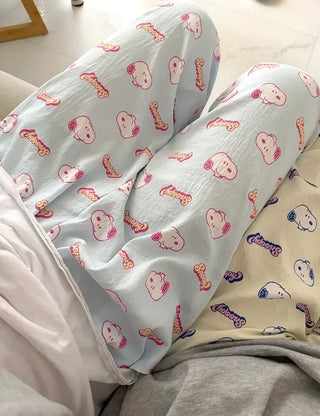 Polly Snoopy Pajama Pants Unisex Homewear Pajamas Couple