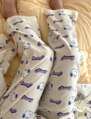 Polly Snoopy Pajama Pants Unisex Homewear Pajamas Couple