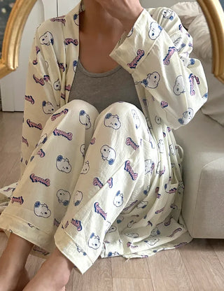Polly Snoopy Pajama Pants Unisex Homewear Pajamas Couple