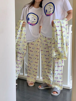 Polly Snoopy Pajama Pants Unisex Homewear Pajamas Couple