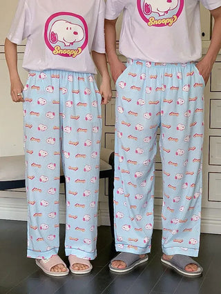 Polly Snoopy Pajama Pants Unisex Homewear Pajamas Couple
