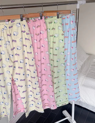 Polly Snoopy Pajama Pants Unisex Homewear Pajamas Couple
