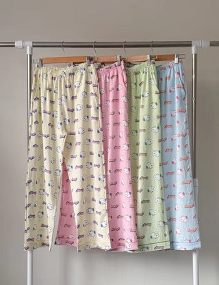 Polly Snoopy Pajama Pants Unisex Homewear Pajamas Couple